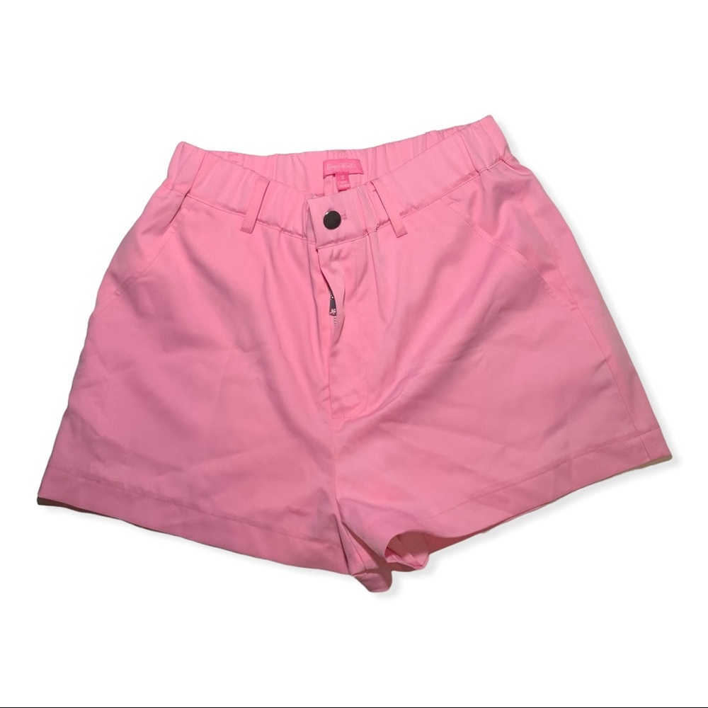 Sugar Thrills Pink Satin Shorts